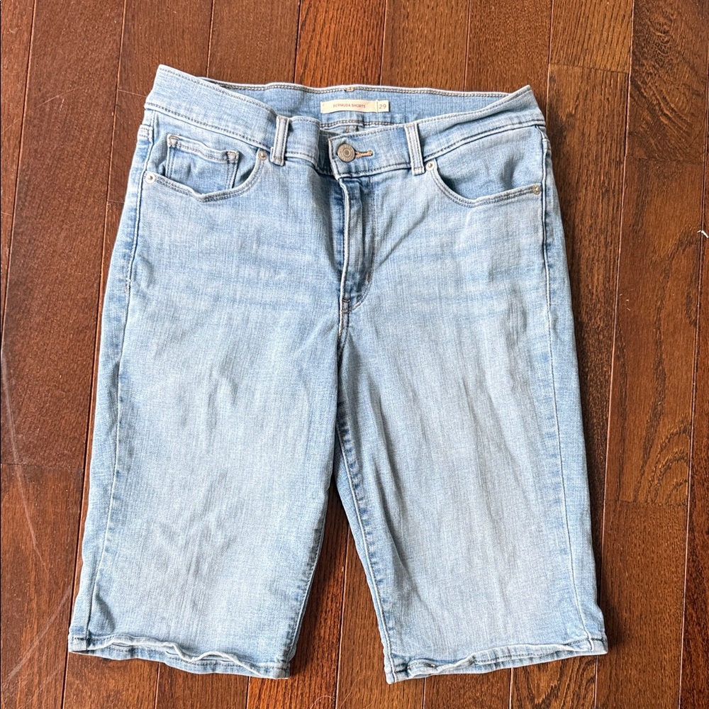 Levi's Light Blue Women's Bermuda Shorts